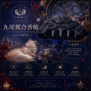 ✦ 九尾狐合香梳 ✦《焚香梳月，青絲藏夢》