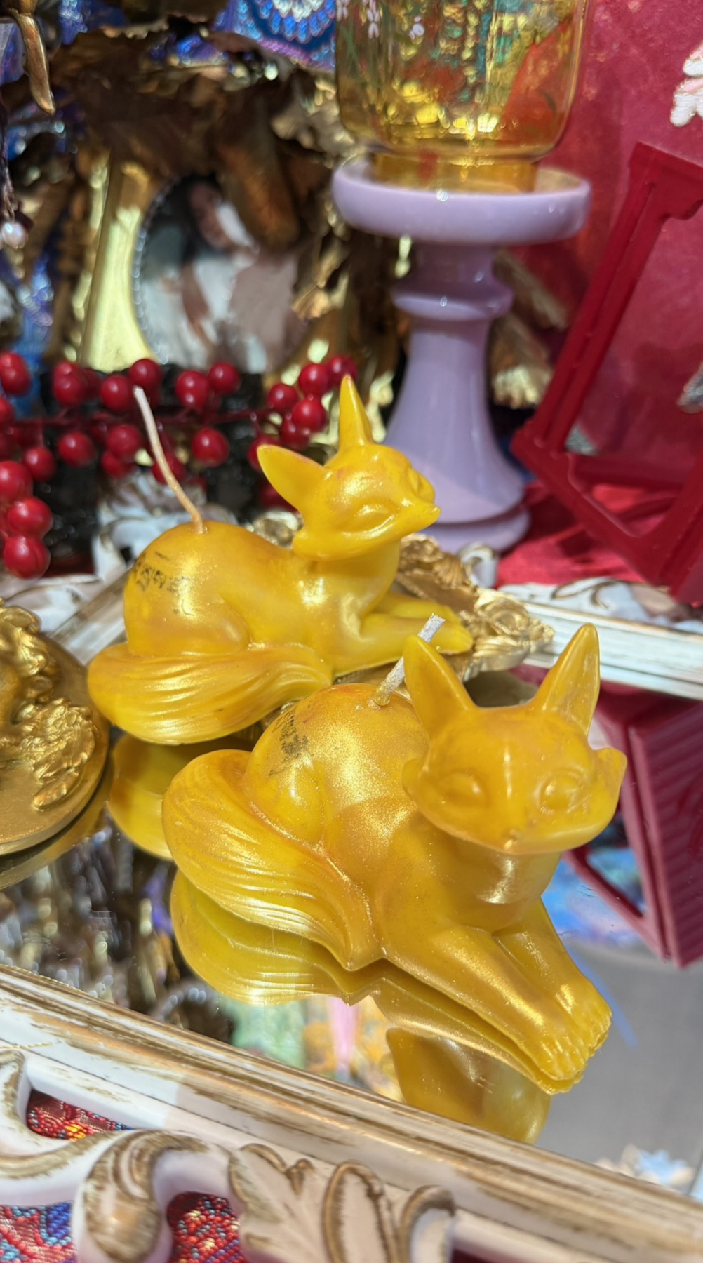 金靈狐．靈狐蠟燭｜金狐源自金光所屬，太陽化身。