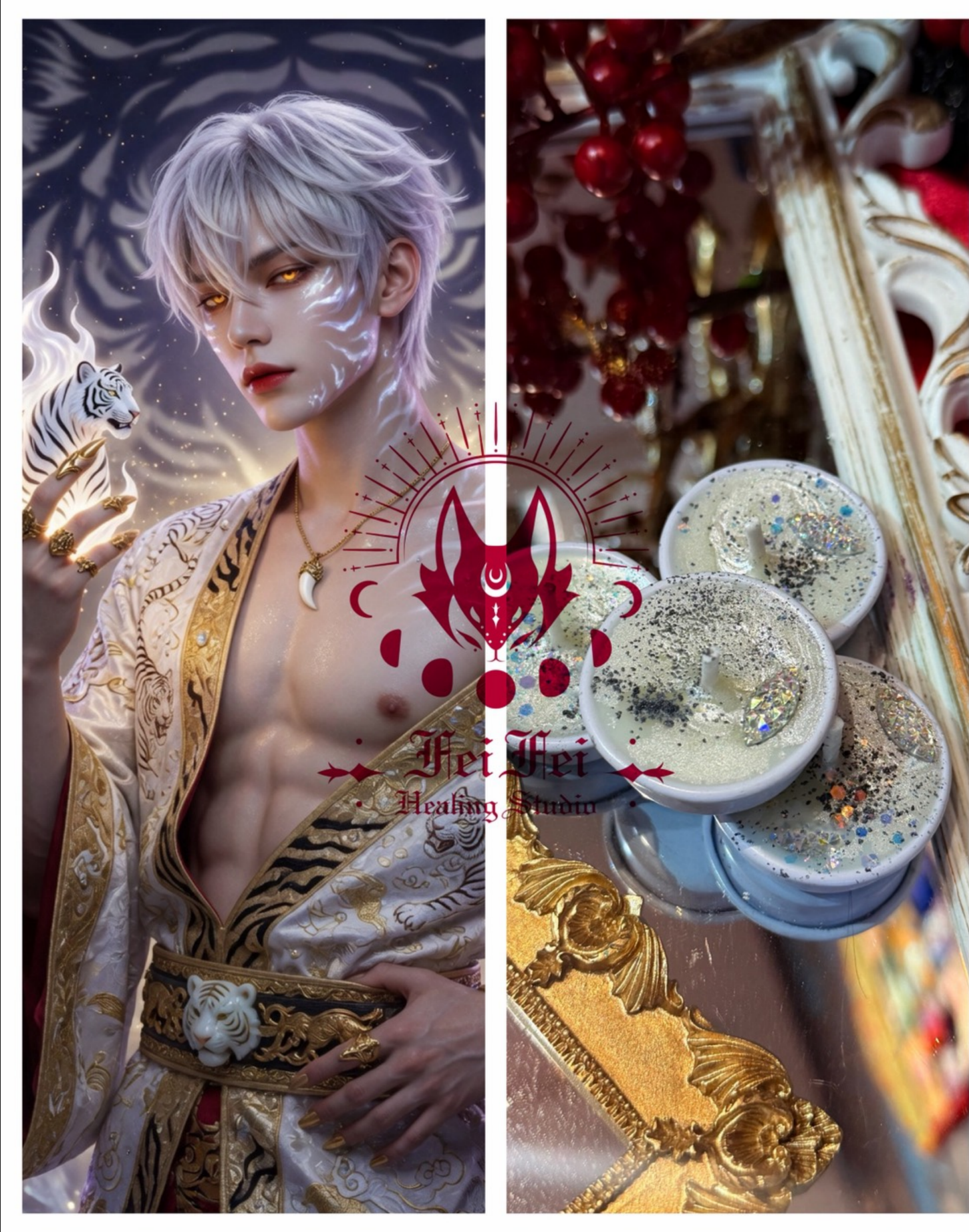 ✦☾⋆˚⊹⟡ 白樺虎|虎靈燭 ⟡⊹˚⋆☽✦