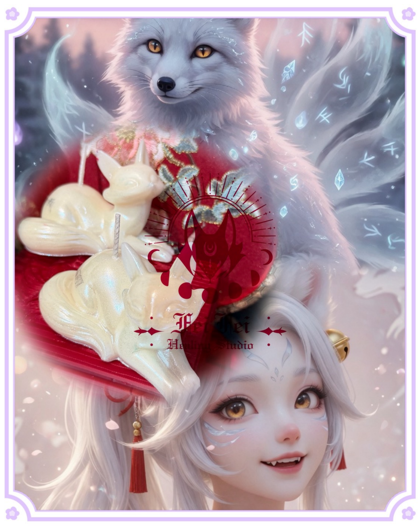 ✦☾⋆˚⊹⟡ 白狐靈燭｜素狐雪靈 ⟡⊹˚⋆☽✦