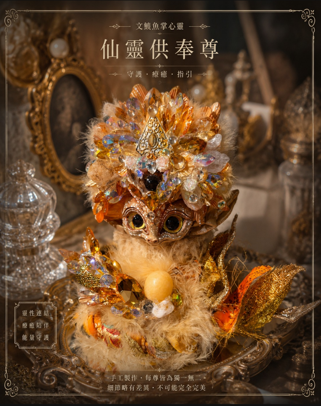 文鰩魚掌心靈|仙靈供奉尊|守護 療癒 指引